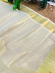 Ready To Wear Plain Tissue Saree - Tie Model (SU 756)