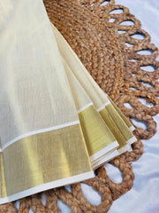 Ready To Wear Plain Tissue Saree - Tie Model (SU 756)