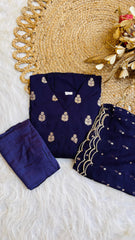 DARK VIOLET ANARKALI SET