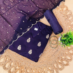 DARK VIOLET ANARKALI SET