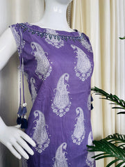 VOILET FLORAL CHARM TOP - SU 397