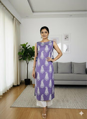 VOILET FLORAL CHARM TOP - SU 397