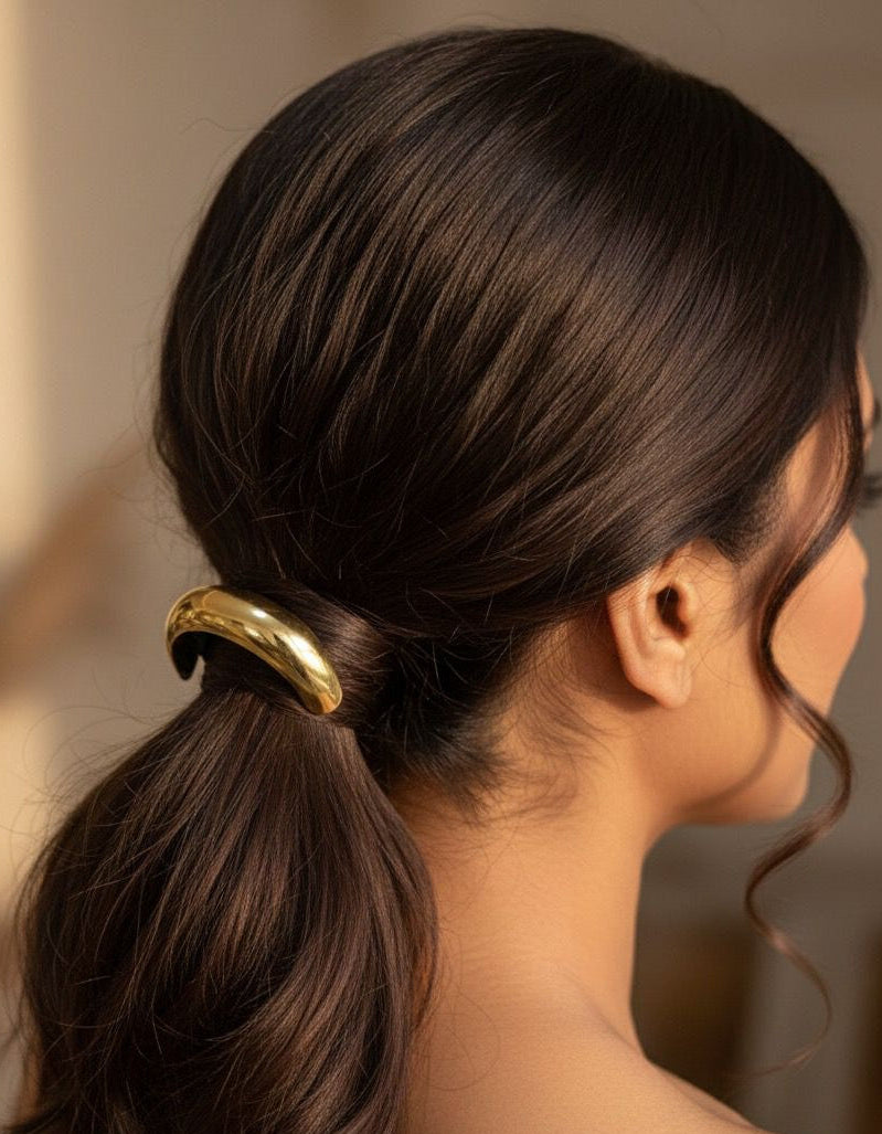 Golden Half Moon Hair Tie ( 1 count )