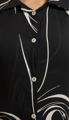 MODERN ART BLACK LOOP DRESS- SU 605