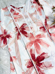 BLUSH LEAF PRINTED KURTHA SET (SU 665)