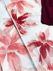 BLUSH LEAF PRINTED KURTHA SET (SU 665)