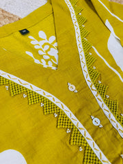 LIME GREEN SHORT KURTHI (SU 674)