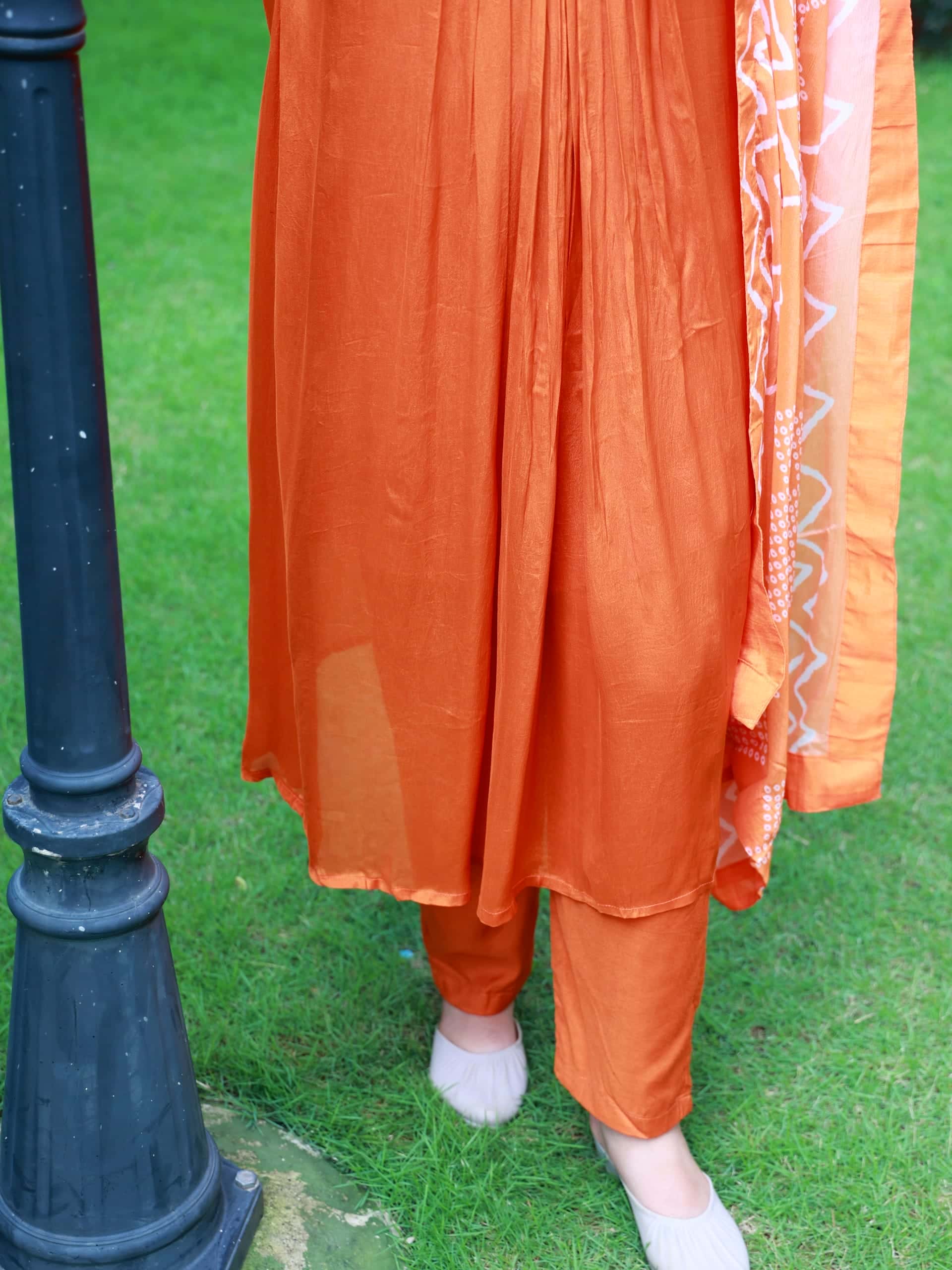Burnt orange Salwar suit