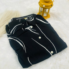 MODERN ART BLACK LOOP DRESS