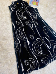 MODERN ART BLACK LOOP DRESS