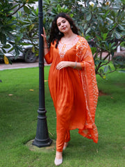 Burnt orange Salwar suit