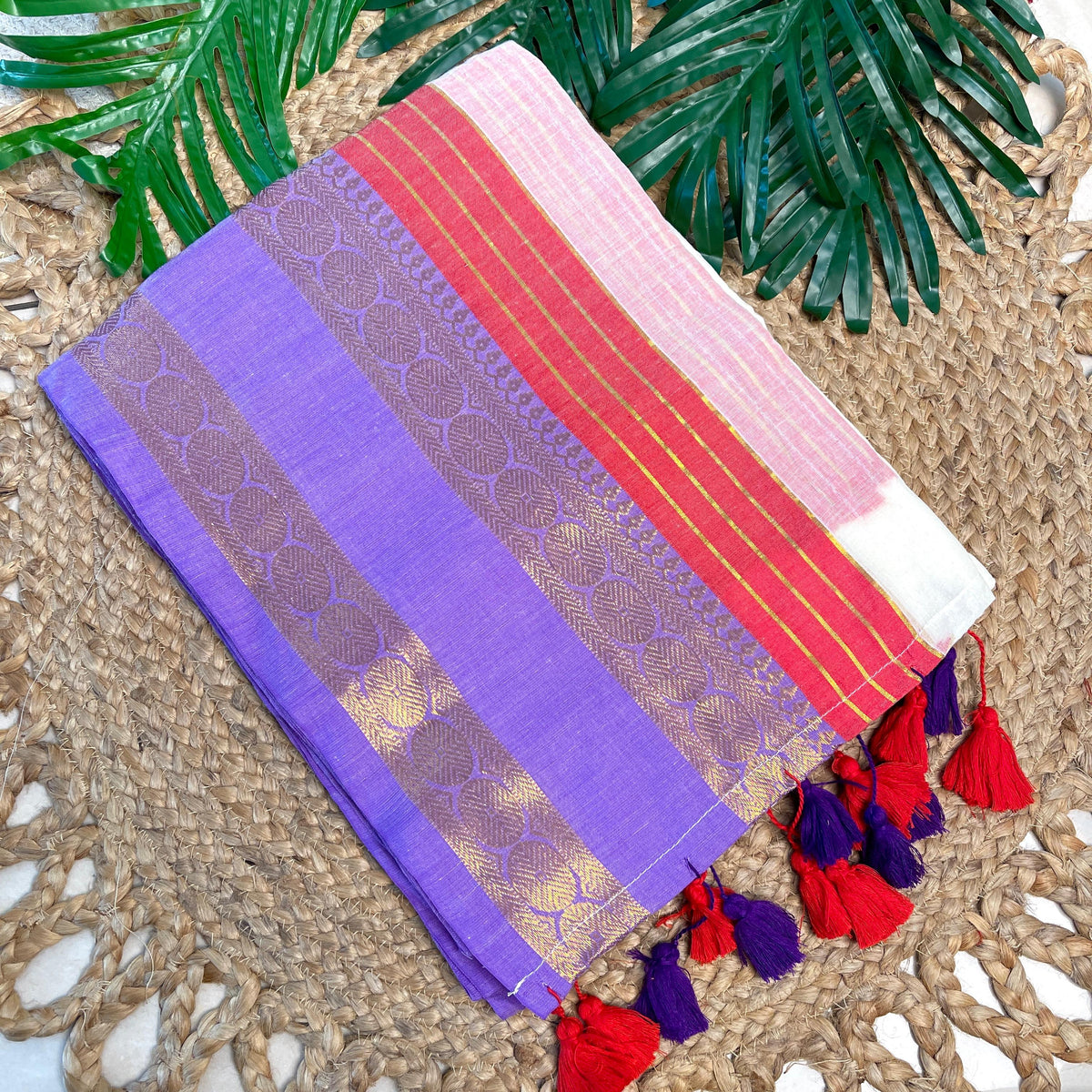 LAVANYA💜❤️ SOFT MUL COTTON SAREE (SU 797)