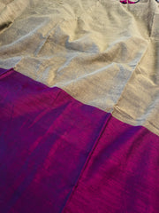VAIGA✨🌺 VADAMALLI WITH BEIGE KHADI COTTON SAREE (SU 776)