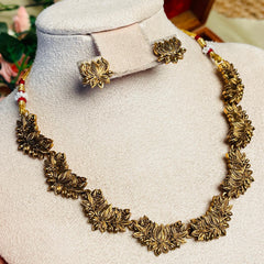 SUVARNA🌼✨LOTUS NECKLACE SET (SU 206)