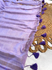 NEELAMBARI🪻MIST MUL COTTON SAREE (SU 758)