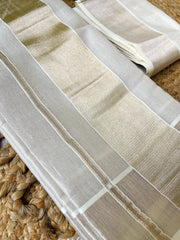 Ready to Wear Champagne Plain  Saree (SU 491)
