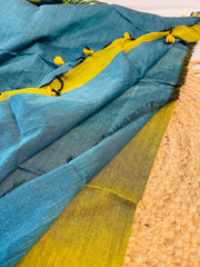 THENNAL✨🩵 KHADI COTTON SAREE (SU 774)