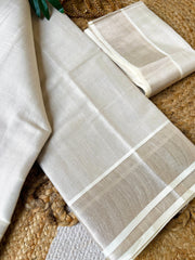 Ready to Wear Champagne Plain  Saree (SU 491)