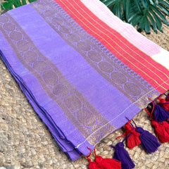 LAVANYA💜❤️ SOFT MUL COTTON SAREE (SU 797)