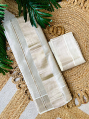 Ready to Wear Champagne Plain  Saree (SU 491)